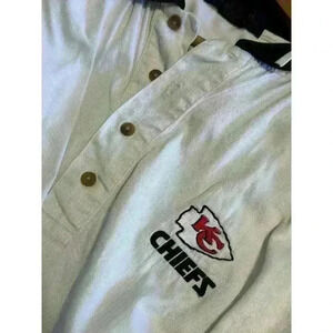 Vintage 1990s Kansas Chiefs Antigua Jersey Polo Size XL White Super Bowl 2025